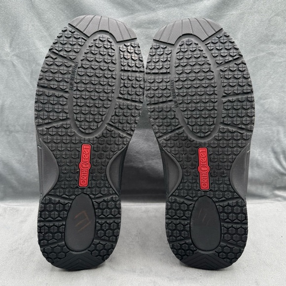 Orthofeet Ranger Men’s Black Leather Boots Casual Comfort Lace-Up Size 11 X-Wide - Picture 12 of 14